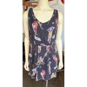 Diesel Multicolor Mini Pocket Horse Head Cowgirl Western Retro Chic Dress